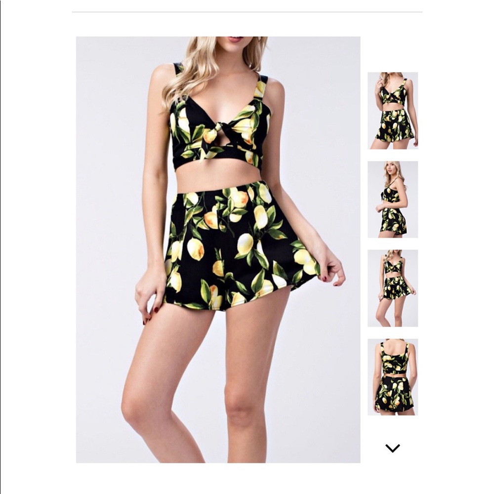 Lemonade Crop Top Set - Picture 2 of 7